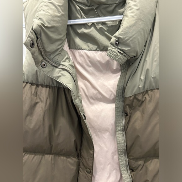 prAna Puffer Vest Responsible Duck Down Hellebore Sage Colorblock Women's XL - Picture 5 of 9